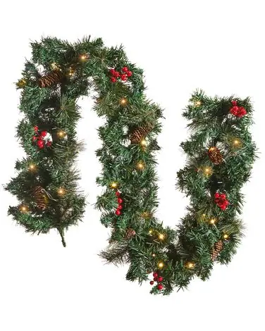 Christmas Garland LED TENALA 180 cm Green