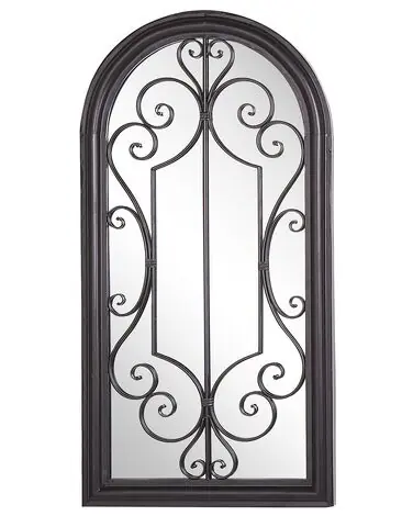 Wall Mirror CAMPEL 49 cm 97 cm Metal Black - Home Accessories