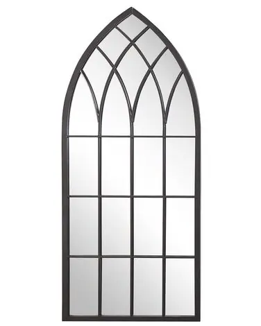 Wall Mirror CASSEL 50 cm 115 cm Metal Black - Home Accessories