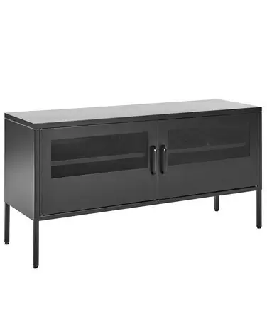 Storage Unit MORLEY Metal Black - Home Office
