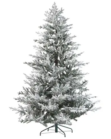 Árbol de Navidad nevado BRISCO 210 cm Blanco