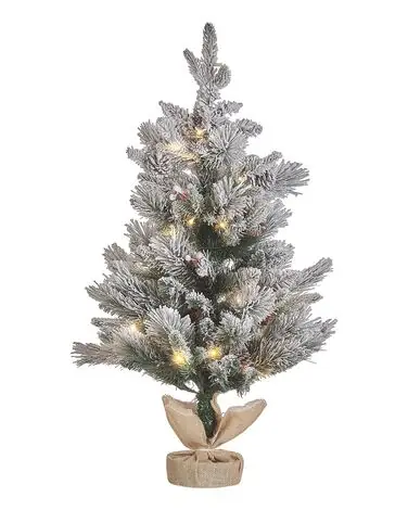 Árbol de Navidad nevado LED MALIGNE 90 cm Blanco
