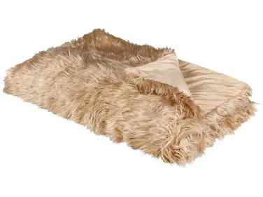 Bedspread DELICE 150 x 200 cm Light Brown - Home Accessories