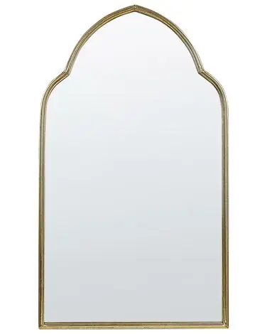 Wall Mirror ACONCHI 58 cm 100 cm Metal Gold - Home Accessories