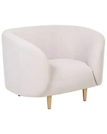Armchair LOEN Fabric Light Beige - Living Room