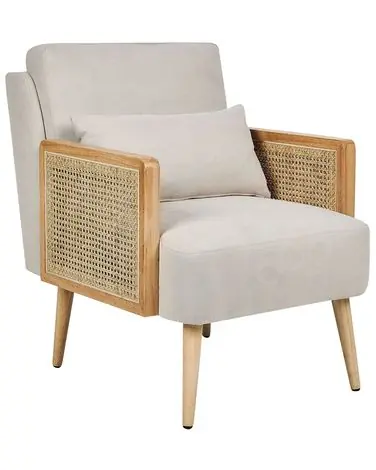 Armchair ORUM Fabric Light Beige - Living Room