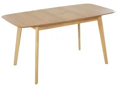 Mesa de comedor extensible MADOX Roble claro 120/150 cm 75 cm