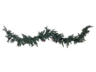 Christmas Garland LED WHITEHORN 180 cm Dark Green
