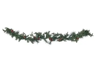 Christmas Garland LED KAMERUN 180 cm Green