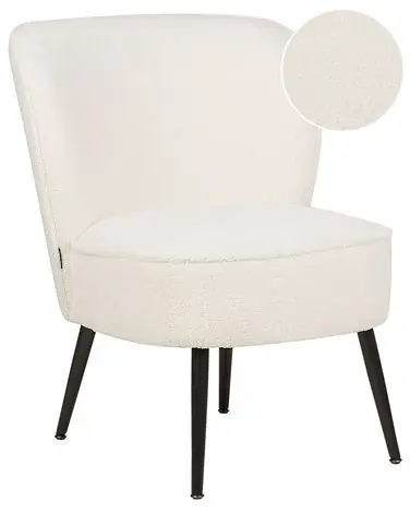Armchair VOSS Boucle White - Living Room