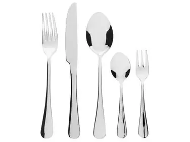 30 Piece Cutlery Set FUSILLI Silver - Home Accessories