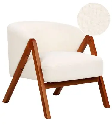 Armchair SKEI Boucle White - Living Room
