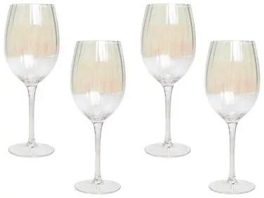 Set of 4 Wine Glasses MORGANITE 530 ml Transparent - Dining Room