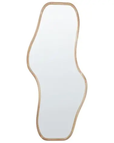 Wall Mirror BIOLLET 80 cm 180 cm Paulownia Wood Natural - Home Accessories