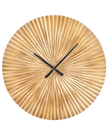 Wall Clock VAIGAI 59 cm Metal Gold - Home Accessories
