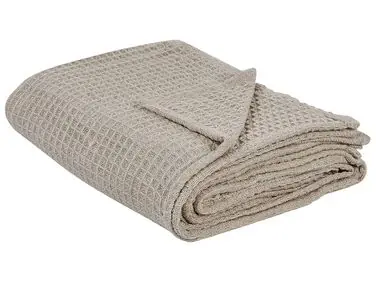 Bedspread CHAGYL Cotton 150 x 200 cm Taupe - Home Accessories