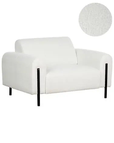 Armchair ASKIM Boucle White - Living Room