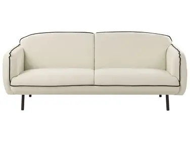 Sofa 3 Seater TONSBERG Fabric Light Beige - Living Room