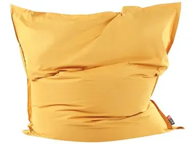 Bean Bag 600 L FUZZY 180 cm 230 cm Yellow - Living Room
