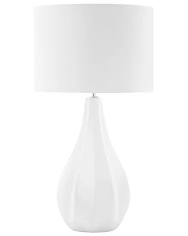 Lámpara de mesa SANTEE Porcelana Blanco crema - Accesorios decorativos