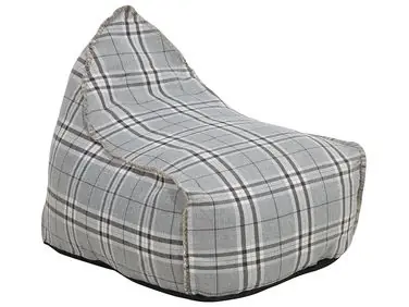 Puf cojín 200 L DROP LINEN 63 cm 75 cm Gris - Sala de estar