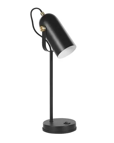 Lámpara de escritorio TYRIA ajustable Metal Negro - Accesorios decorativos