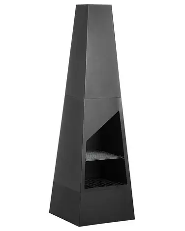 Brasero con parrilla YATE Metal Negro - Jardín y balcón