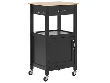 Carrito de cocina SIENA Negro - Comedor