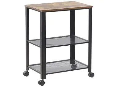 Carrito de cocina BOLZANO Marrón/Negro - Comedor