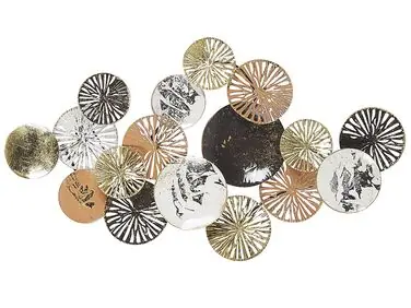 Wall Decor OSMIUM Metal 50 cm Silver - Home Accessories