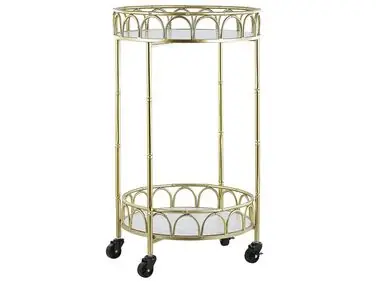Carrito de cocina SHAFTER Metal Mármol blanco - Comedor