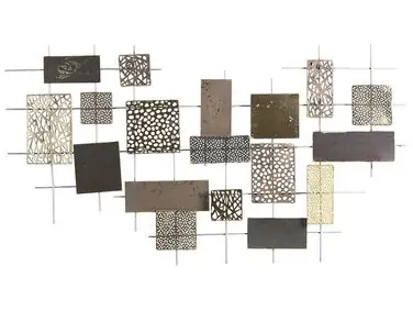 Wall Decor ASTATINE Metal 50 cm Gold - Home Accessories