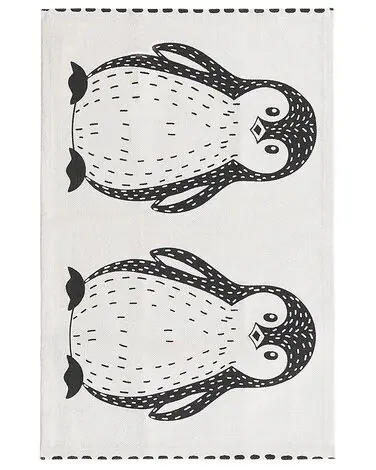 Alfombra infantil HAJDARABAD Blanco 60 x 90 cm Algodón - Accesorios decorativos