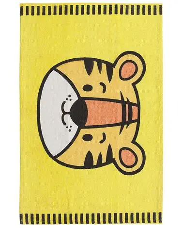 Alfombra infantil RANCHI Amarillo 60 x 90 cm Algodón - Accesorios decorativos