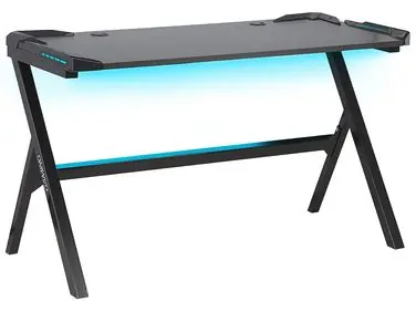 Gaming Desk DANVERS Black 120 cm 60 cm RGB LED - Home Office