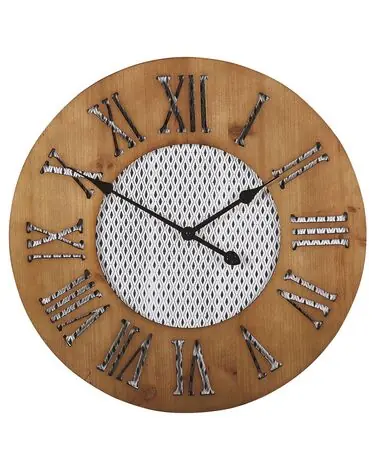 Wall Clock CUILCO 60 cm Fir Wood Brown - Home Accessories
