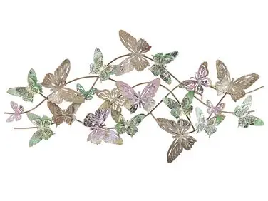 Wall Decor Butterfly GALLIUM Metal 53 cm Multicolour - Home Accessories