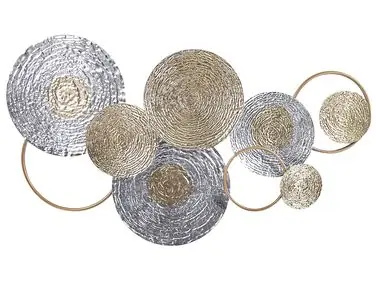 Wall Decor VANADIUM Metal 60 cm Gold - Home Accessories