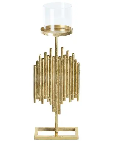 Candle Holder NIAS Metal 53 cm Gold - Home Accessories