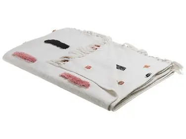 Blanket ALAPPUZHA Cotton 130 x 180 cm White - Home Accessories