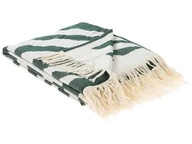 Blanket BARTAR Fabric 130 x 170 cm Green - Living Room
