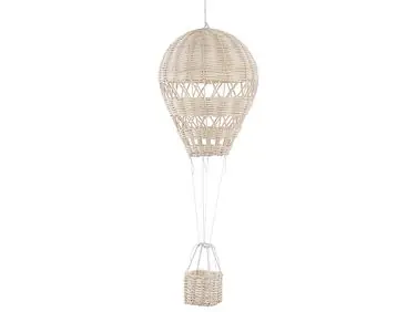 Wall Decor Balloon BEMBA Rattan 60 cm Natural - Home Accessories
