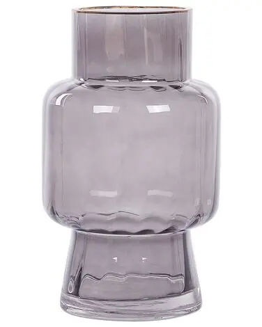 Jarrón para flores MEGALO Vidrio 26 cm Gris - Accesorios decorativos