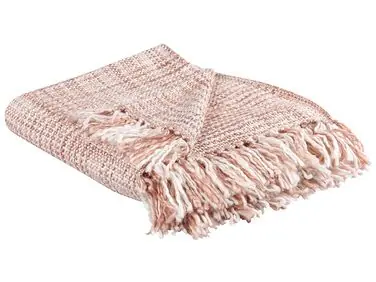Manta DEURALI Tela 125 x 150 cm Marrón - Accesorios decorativos