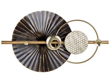 Decoración de pared RUTHENIUM Metal 59 cm Negro - Accesorios decorativos