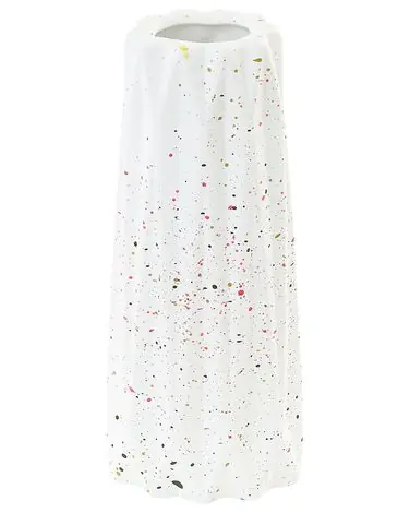 Jarrón para flores AMALIADA Gres 24 cm Blanco - Accesorios decorativos