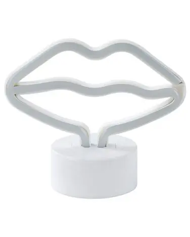 Silueta LED de neón Labios FLORA Rosa - Accesorios decorativos