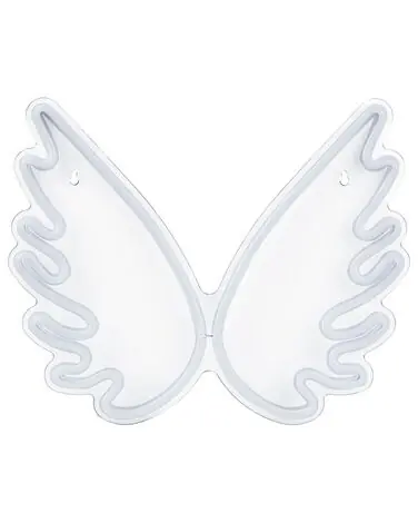 Silueta LED de neón Alas de ángel GABRIEL Blanco - Accesorios decorativos