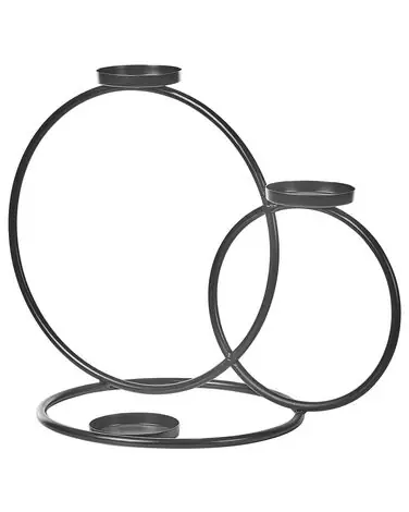 Candle Holder CAKUNG Metal 33 cm Black - Home Accessories