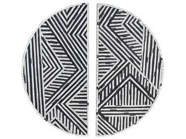 Wall Decor MANDAU Glass 76 cm Black - Home Accessories